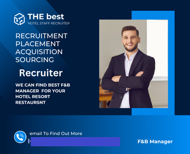 hotel  F&B Manager Recruitment Placement-india